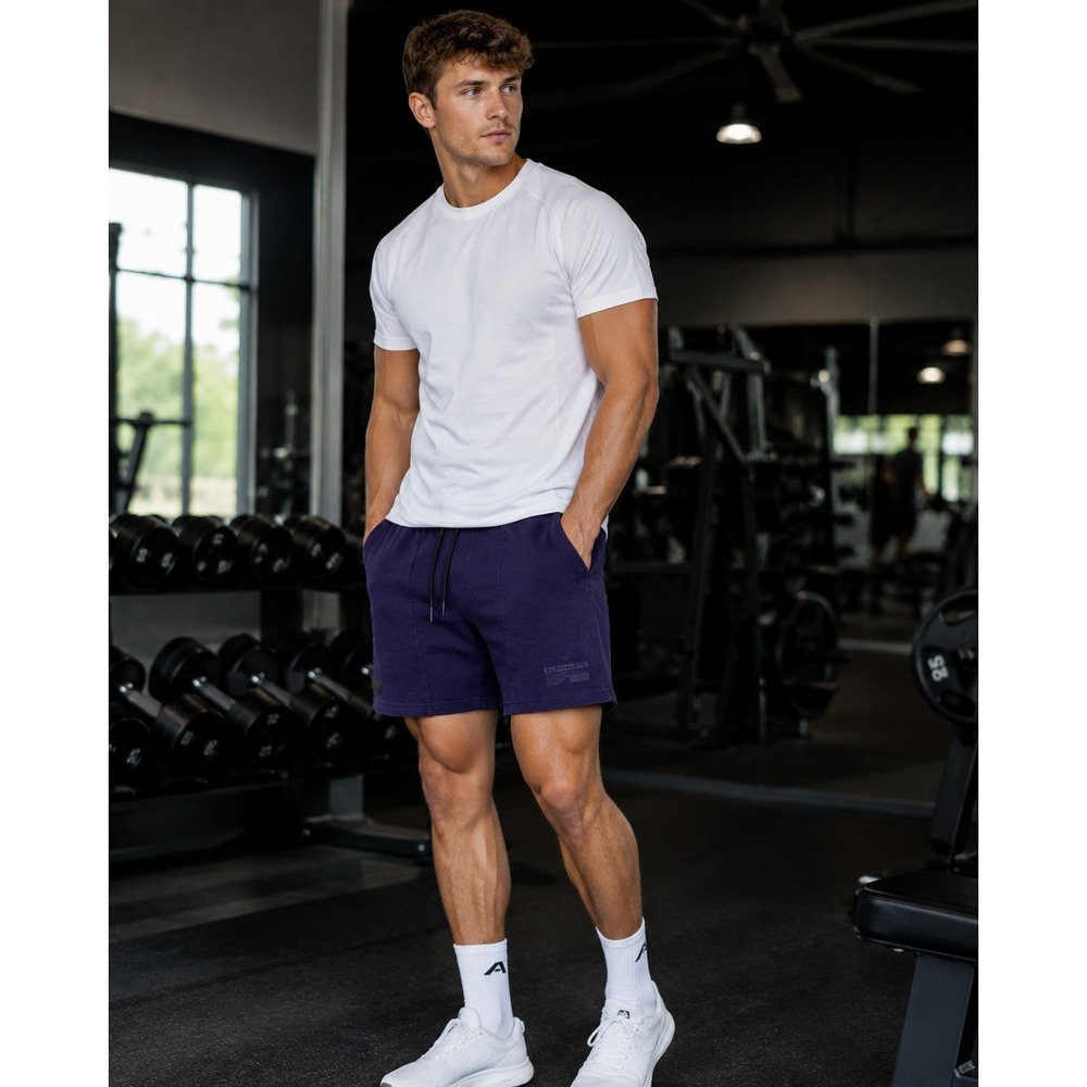 Alphalete Shorts Mens XS Purple Identity Gym Athletic Workout Loungewear